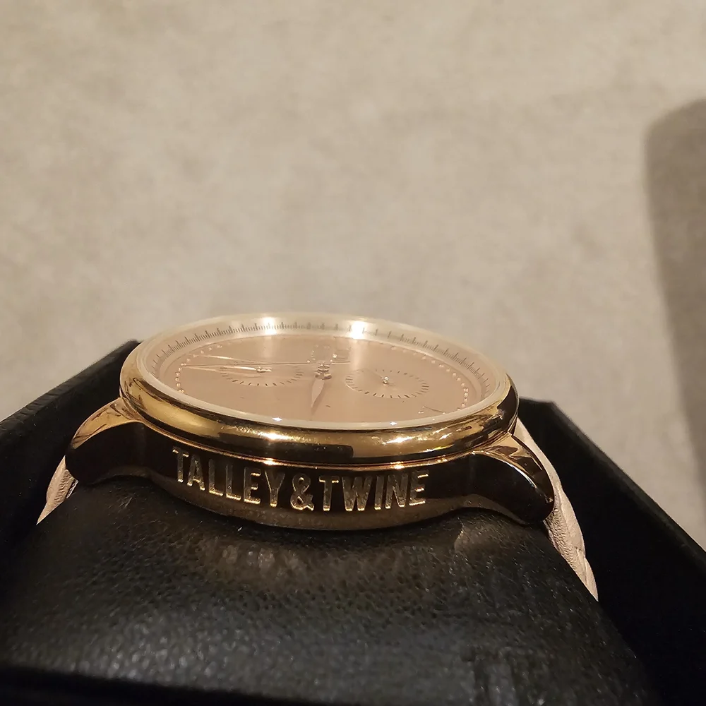 Talley & Twine Gold Watch with Tan Strap